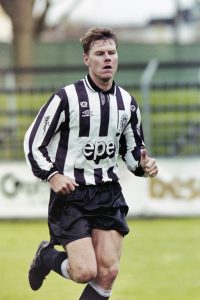 951010 Fotboll, Landskrona - Hssleholm: Joakim Nilsson, Landskrona. © Bildbyrn - 19162