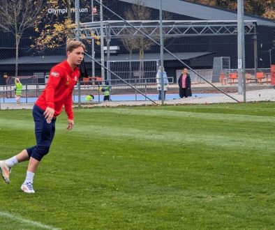 Simon Bengtsson på HIF:s träning 6 november 2024